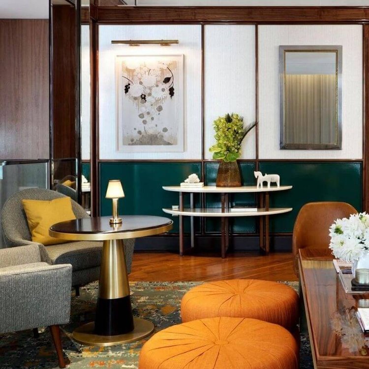 Apfelförmige Stoff-Tischlampe