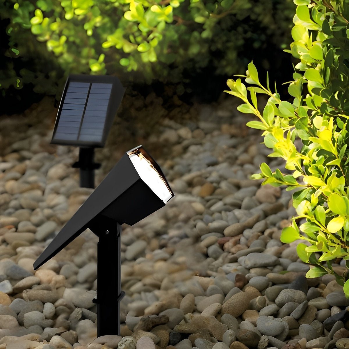 Verstellbarer wasserdichter Solar-Gartenstrahler mit Lichtsensor