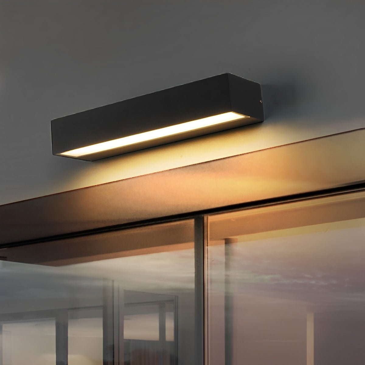 Minimalistische lineare LED-Außenwandleuchte