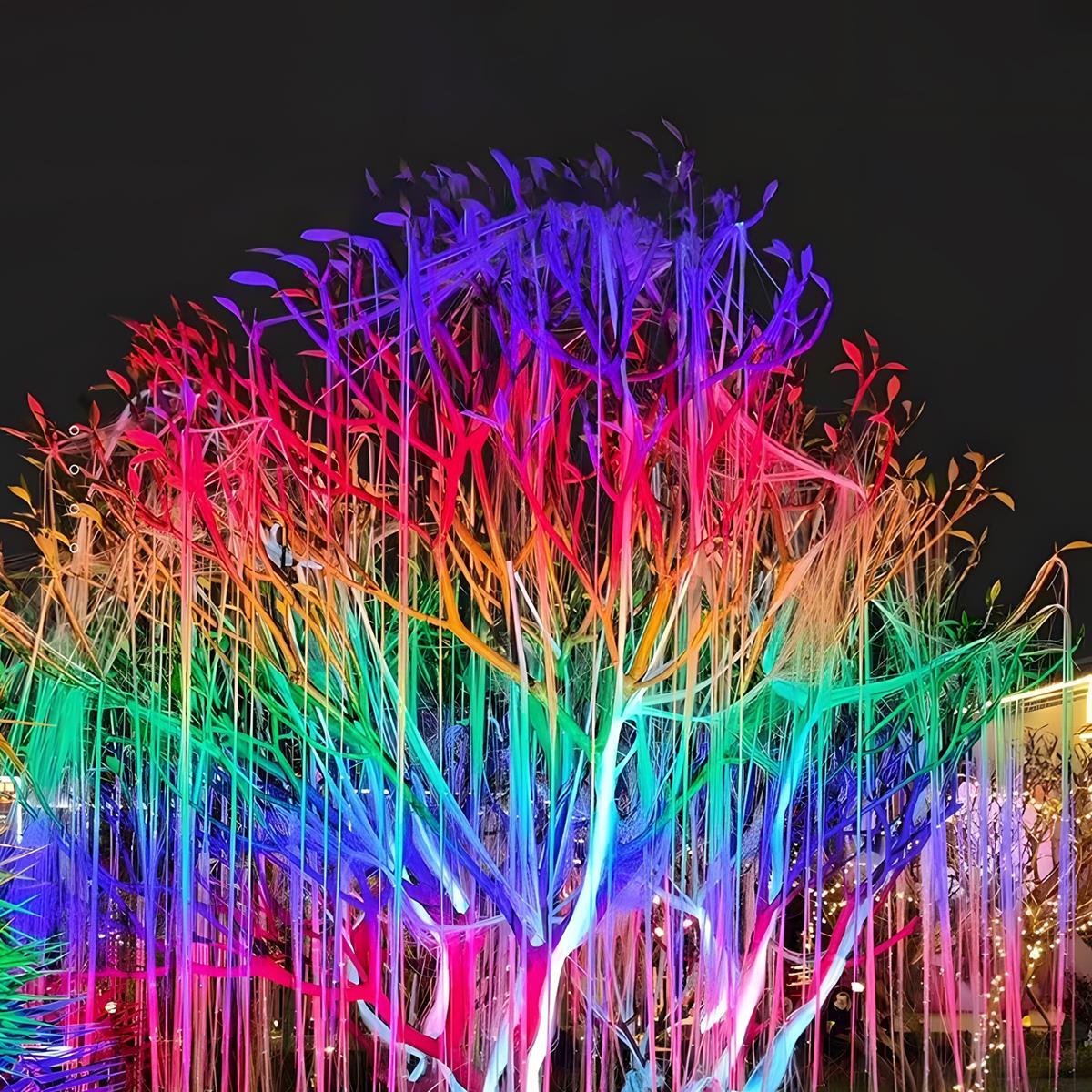 Wasserdichter RGB LED-Gartenstrahler für Bäume und Landschaftsbeleuchtung