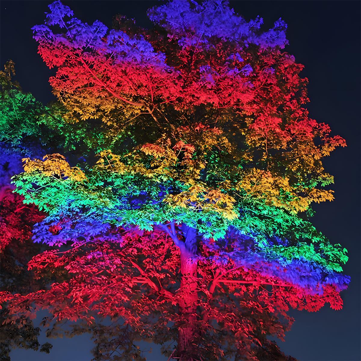 Wasserdichter RGB LED-Gartenstrahler für Bäume und Landschaftsbeleuchtung