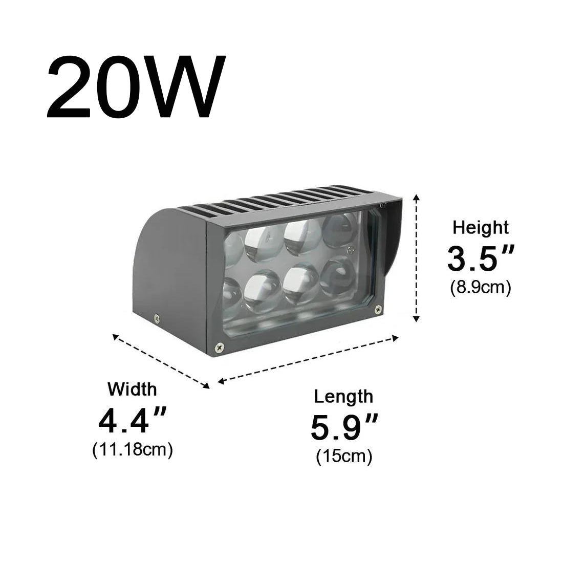 Wasserdichte IP65 LED-Außenwandleuchte mit Wasserfall-Lichteffekt