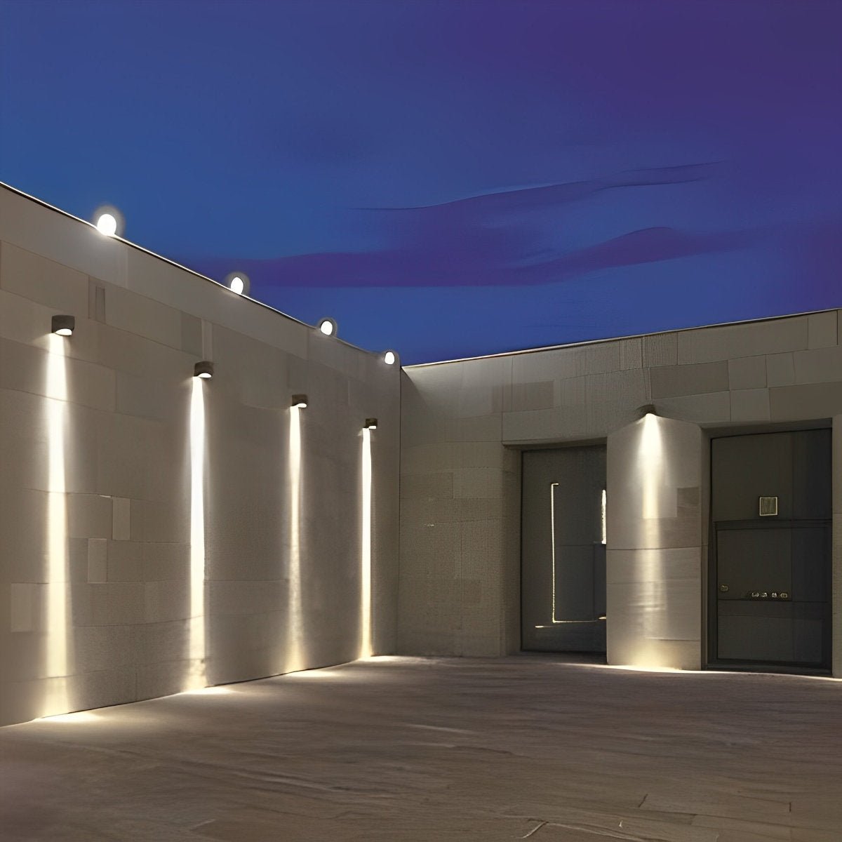 Wasserdichte IP65 LED-Außenwandleuchte mit Wasserfall-Lichteffekt