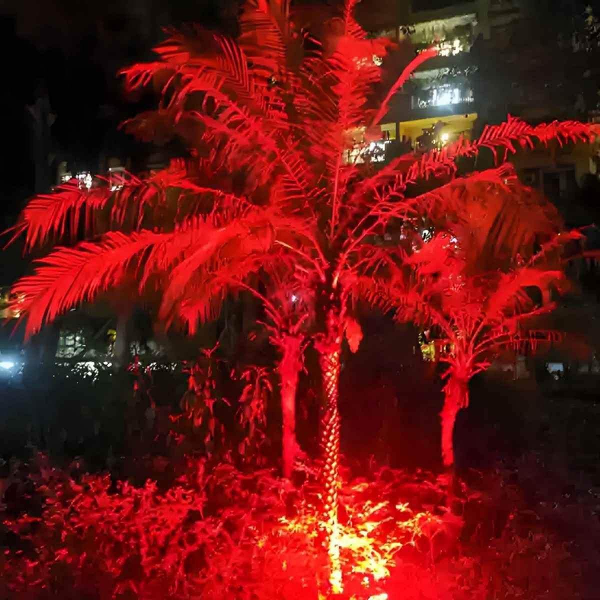 Wasserdichter RGB LED-Gartenstrahler mit Fernbedienung