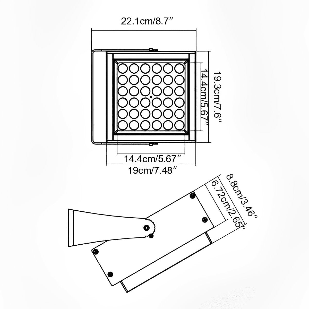 Wasserdichter RGB LED-Gartenstrahler mit Fernbedienung