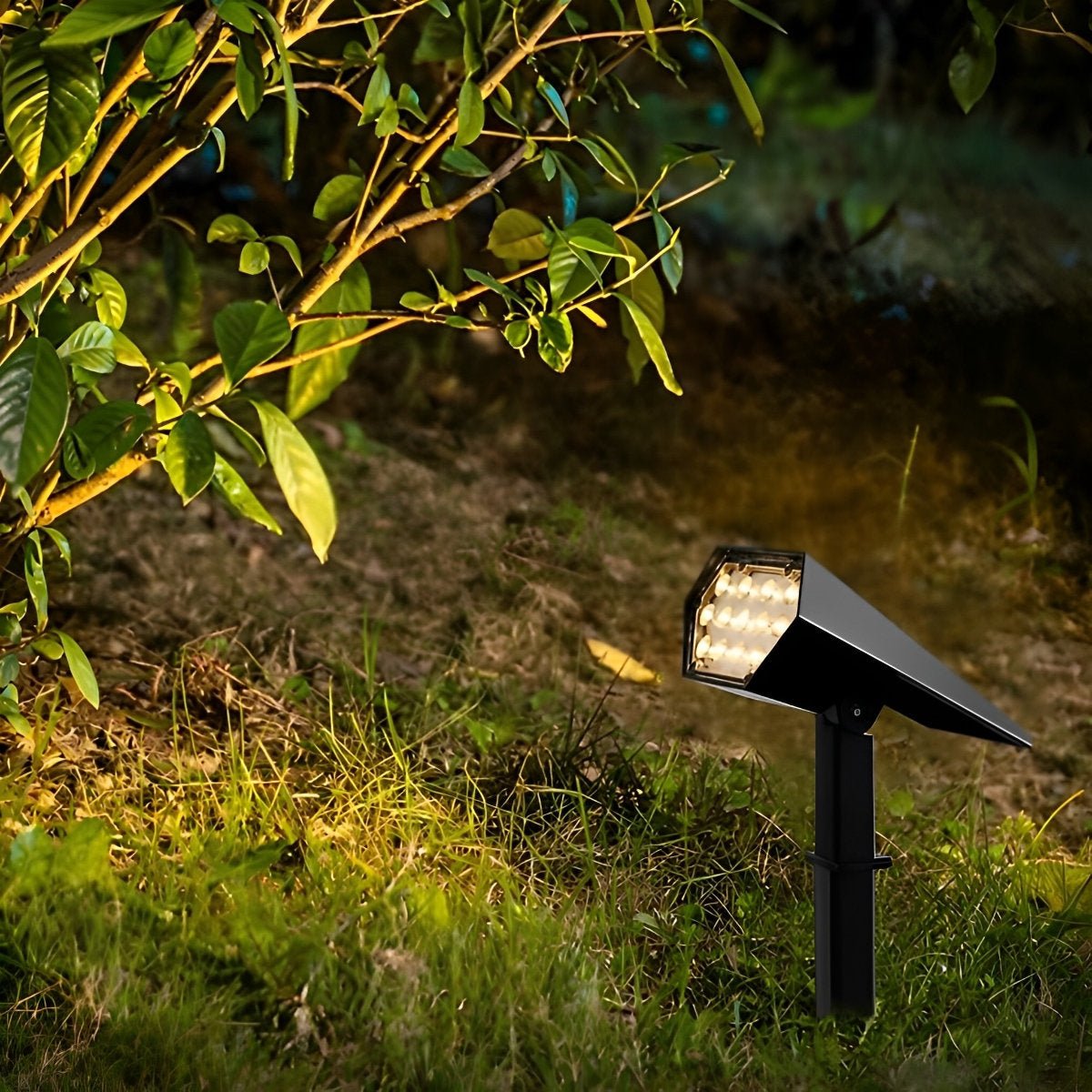 Verstellbarer wasserdichter Solar-Gartenstrahler mit Lichtsensor