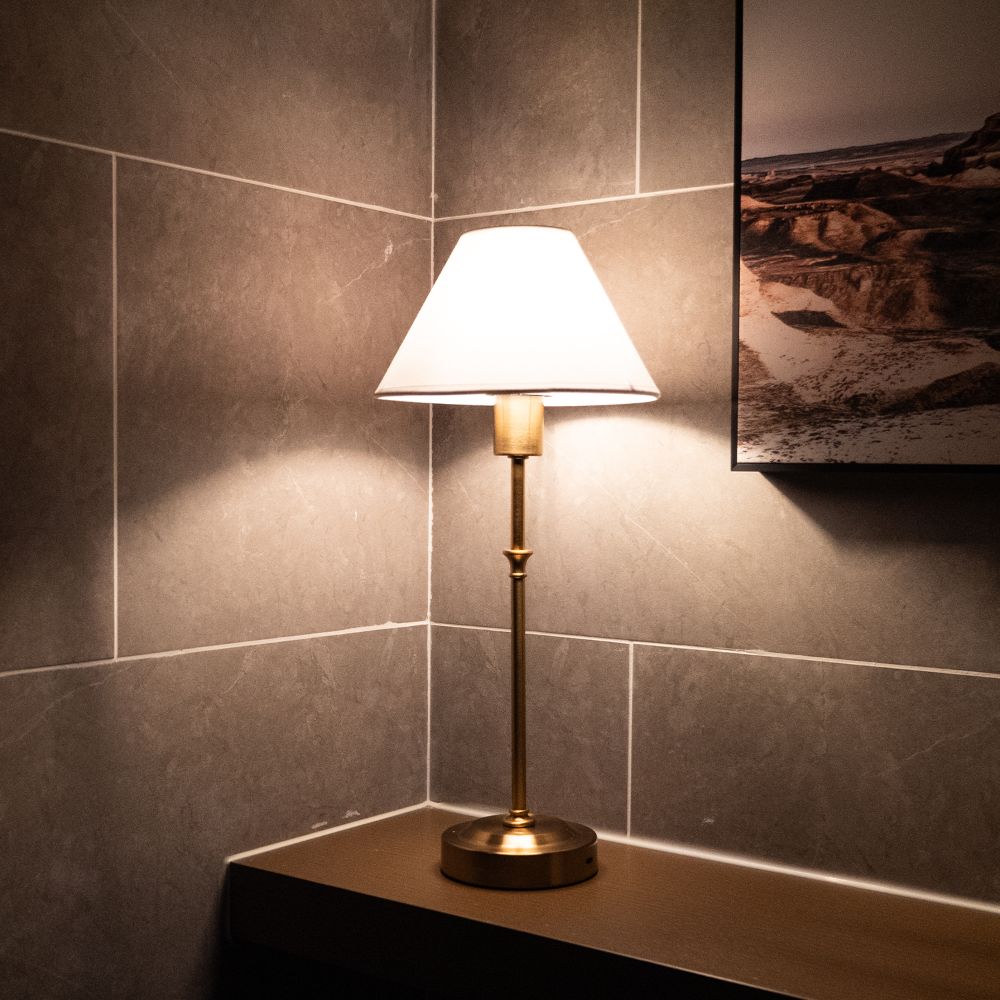 Sora Stoff-Tischlampe