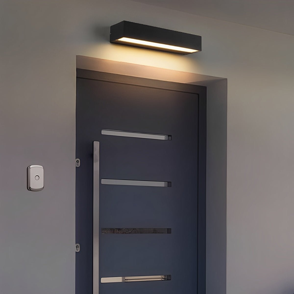 Minimalistische lineare LED-Außenwandleuchte