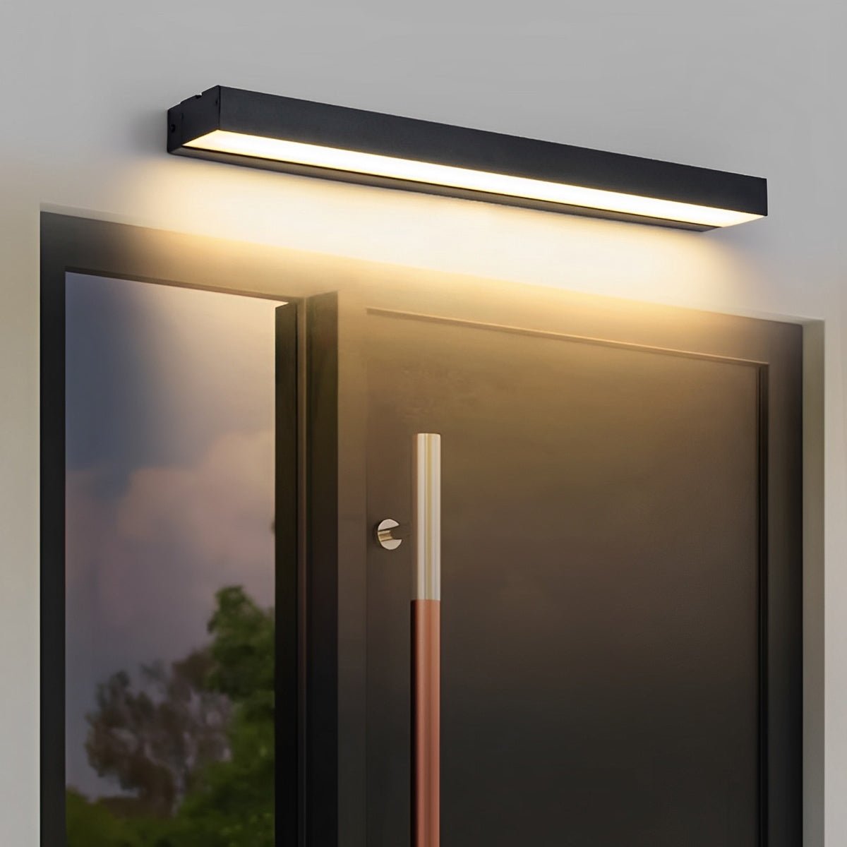Minimalistische lineare LED-Außenwandleuchte