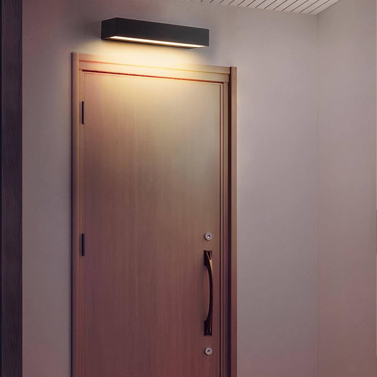 Minimalistische lineare LED-Außenwandleuchte