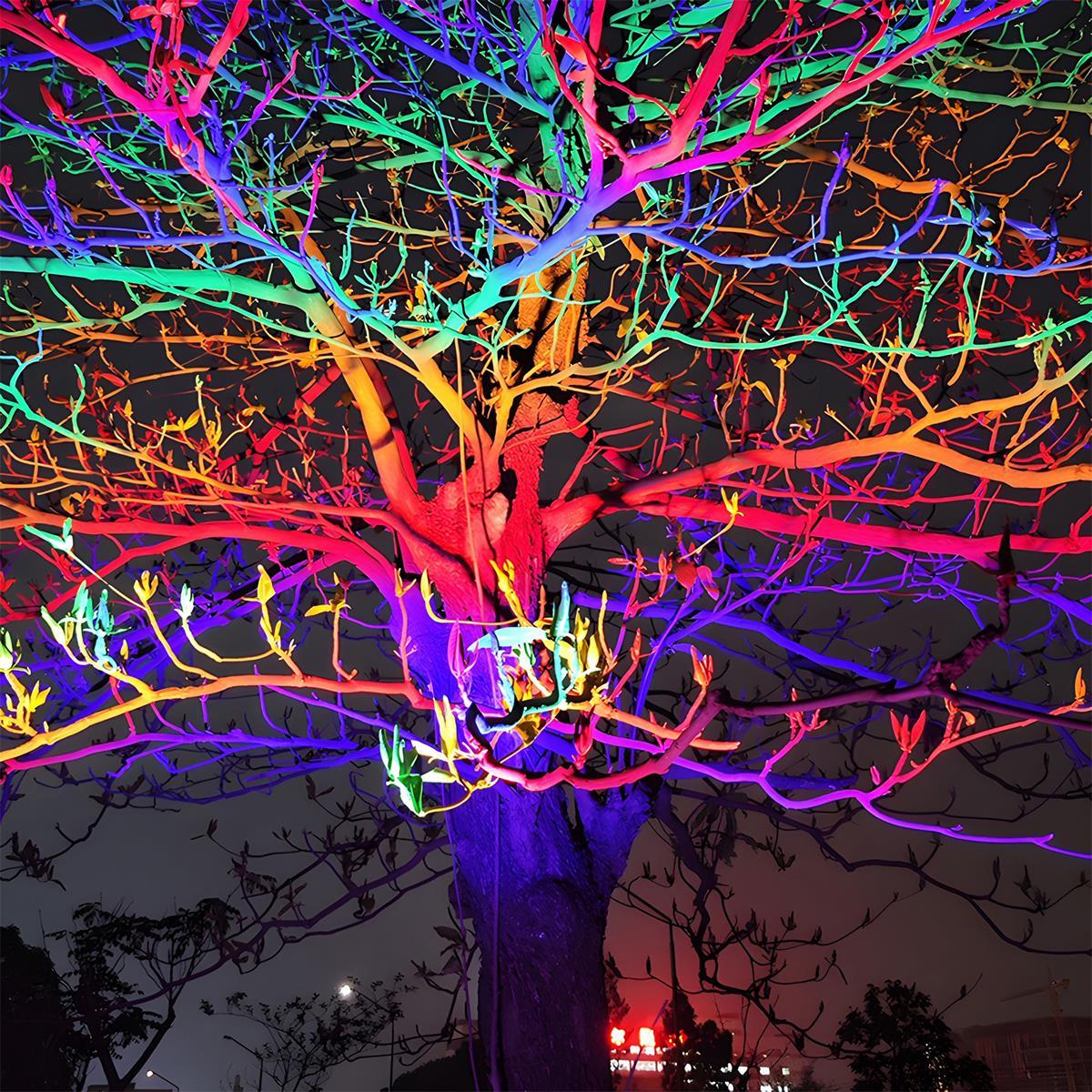 Wasserdichter RGB LED-Gartenstrahler für Bäume und Landschaftsbeleuchtung