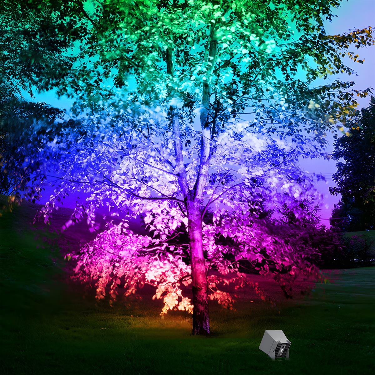 Wasserdichter RGB LED-Gartenstrahler für Bäume und Landschaftsbeleuchtung