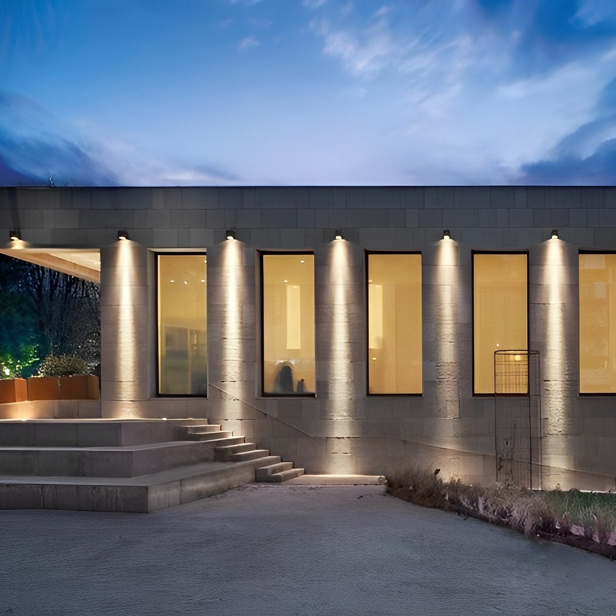 Wasserdichte IP65 LED-Außenwandleuchte mit Wasserfall-Lichteffekt