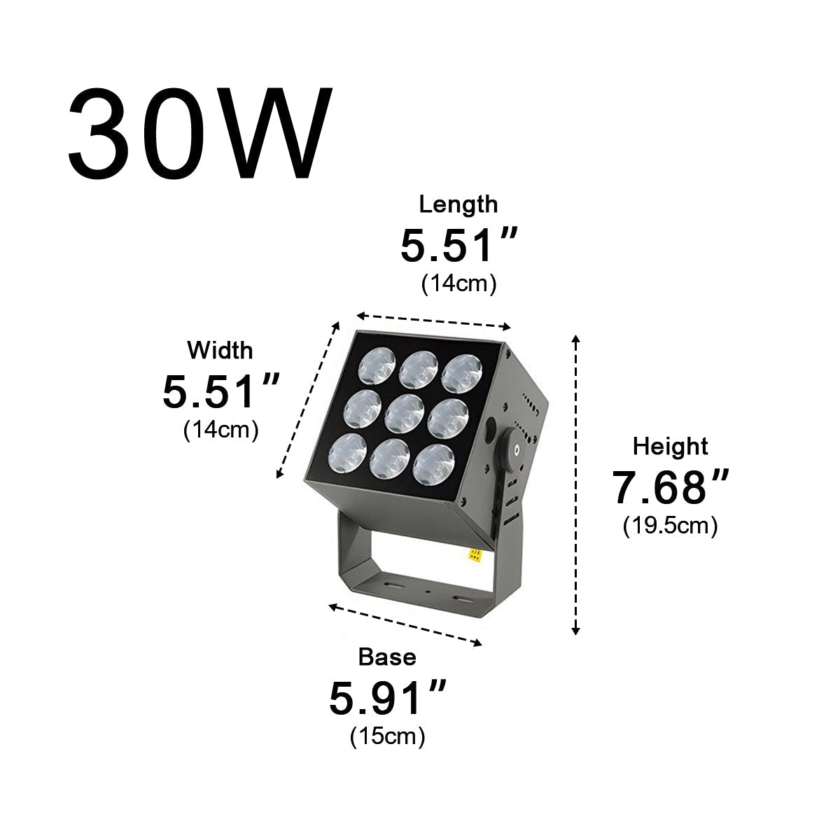 Wasserdichte IP65 LED-Außenwandleuchte mit Wasserfall-Lichteffekt