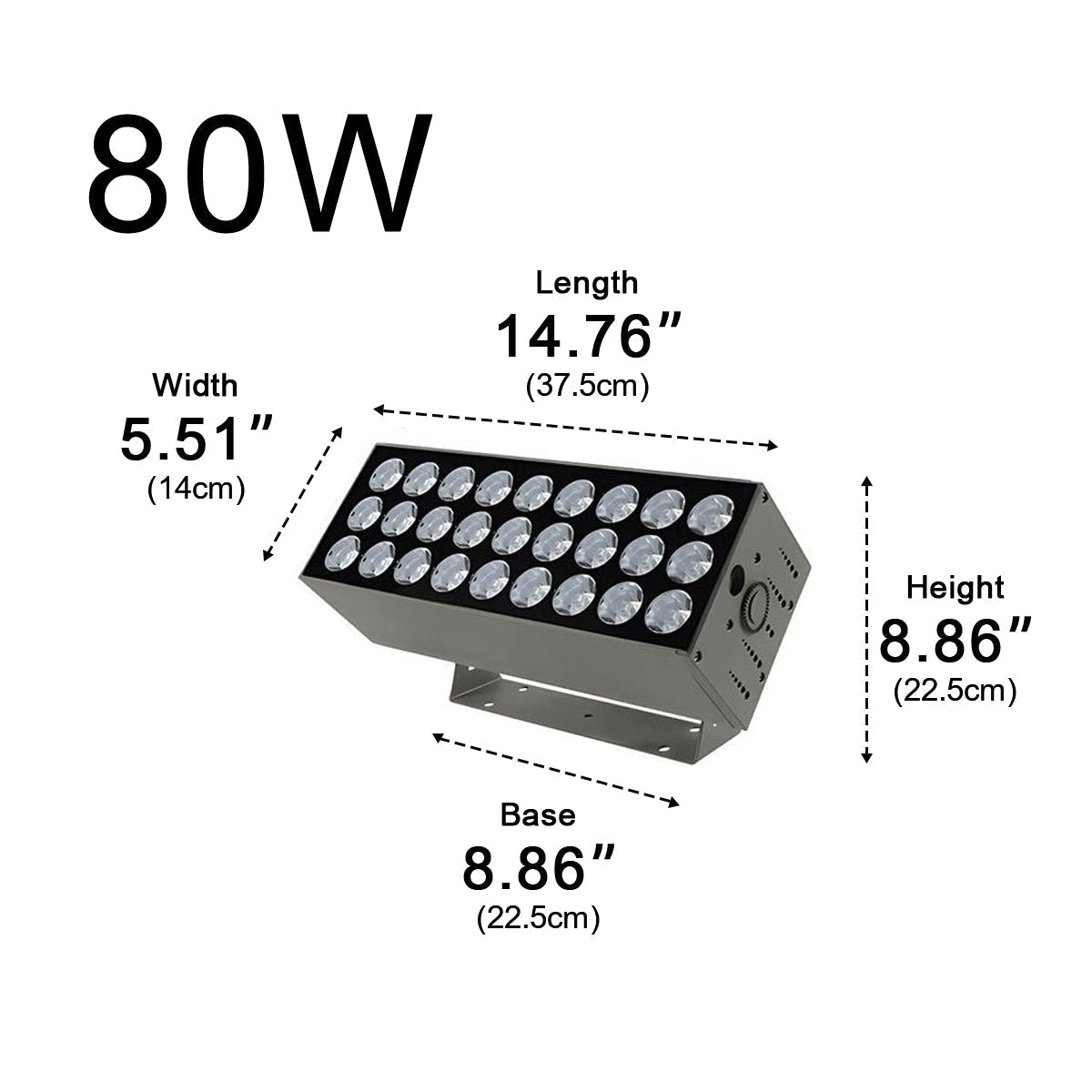 Wasserdichte IP65 LED-Außenwandleuchte mit Wasserfall-Lichteffekt